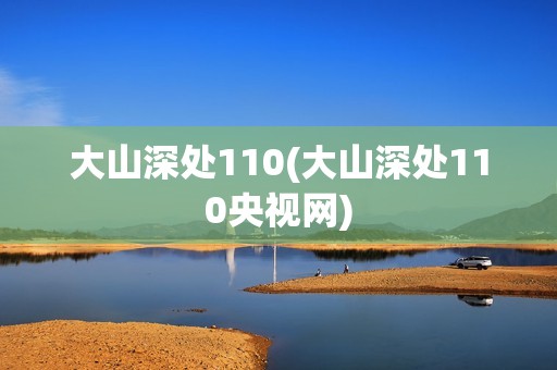 大山深处110(大山深处110央视网)