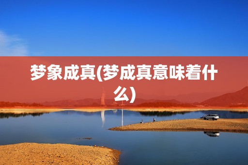 梦象成真(梦成真意味着什么)