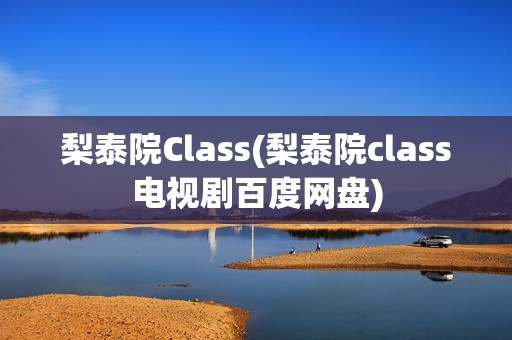 梨泰院Class(梨泰院class电视剧百度网盘)