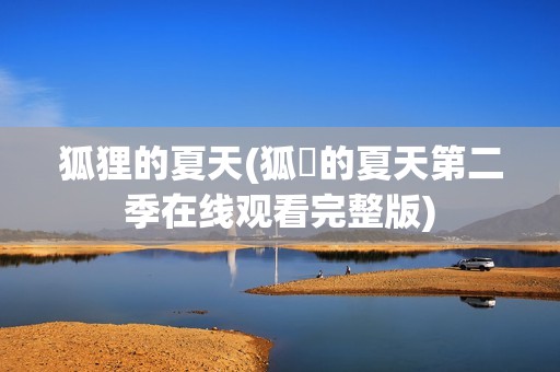 狐狸的夏天(狐貍的夏天第二季在线观看完整版)