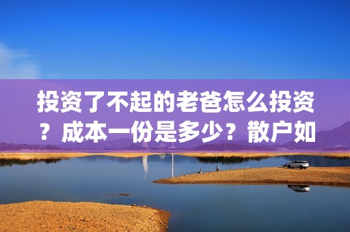 投资了不起的老爸怎么投资？成本一份是多少？散户如何对接？(了不起的老爸成本多少钱)
