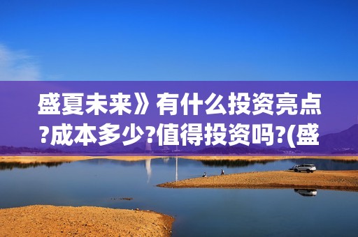 盛夏未来》有什么投资亮点?成本多少?值得投资吗?(盛夏未来ing)