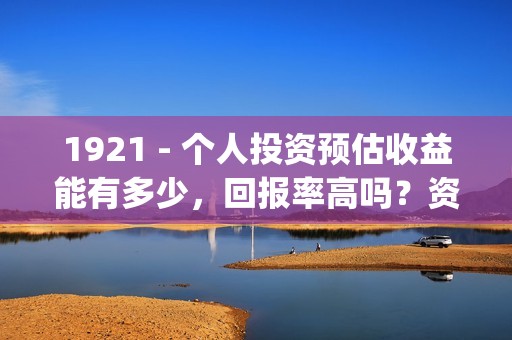 1921 - 个人投资预估收益能有多少，回报率高吗？资金安全吗？(个人投资已成为人们的热门话题)