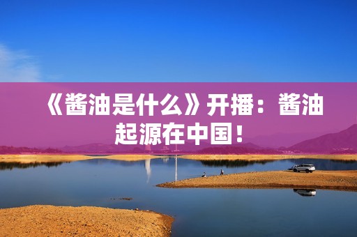 《酱油是什么》开播：酱油起源在中国！