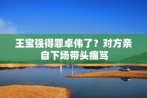 王宝强得罪卓伟了？对方亲自下场带头痛骂