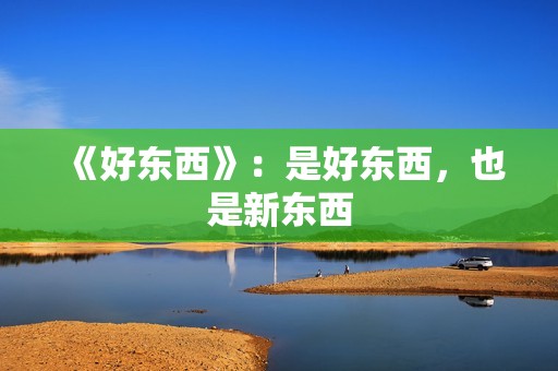 《好东西》：是好东西，也是新东西