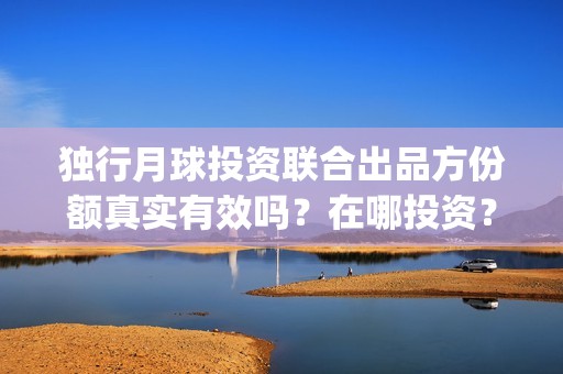 独行月球投资联合出品方份额真实有效吗？在哪投资？(独行月球结局什么意思)