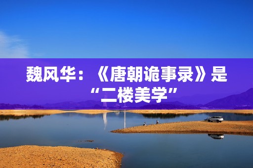 魏风华：《唐朝诡事录》是“二楼美学”