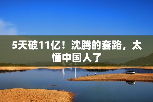 5天破11亿！沈腾的套路，太懂中国人了