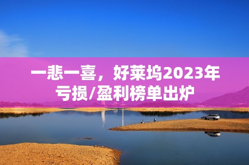一悲一喜，好莱坞2023年亏损/盈利榜单出炉