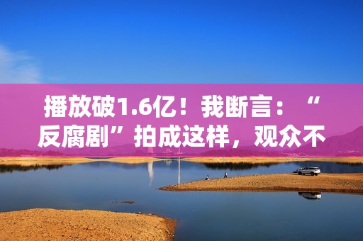 播放破1.6亿！我断言：“反腐剧”拍成这样，观众不会骂娘