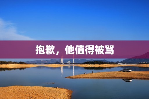 抱歉，他值得被骂