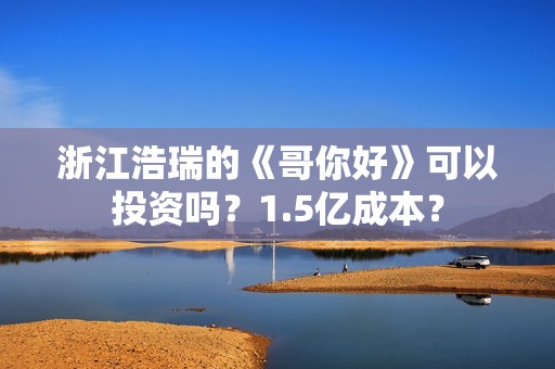 浙江浩瑞的《哥你好》可以投资吗？1.5亿成本？