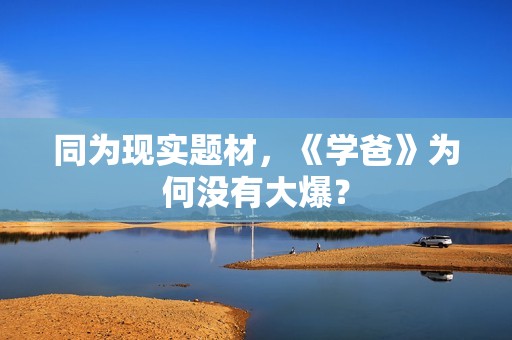同为现实题材，《学爸》为何没有大爆？