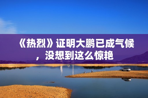 《热烈》证明大鹏已成气候，没想到这么惊艳