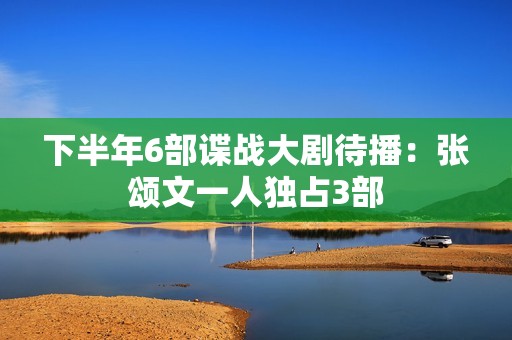 下半年6部谍战大剧待播：张颂文一人独占3部