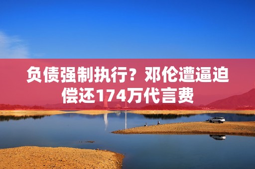 负债强制执行？邓伦遭逼迫偿还174万代言费