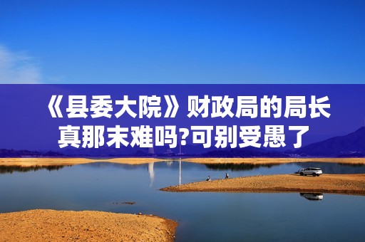 《县委大院》财政局的局长真那末难吗?可别受愚了