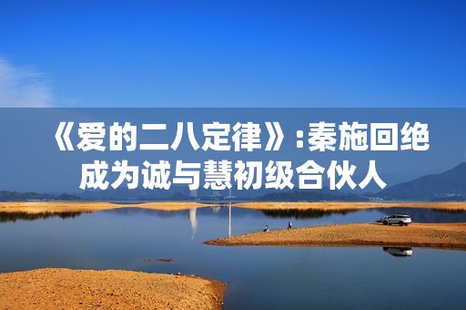 《爱的二八定律》:秦施回绝成为诚与慧初级合伙人