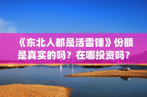 《东北人都是活雷锋》份额是真实的吗？在哪投资吗？在哪里能认购份额？(东北人都是活雷锋 歌词)