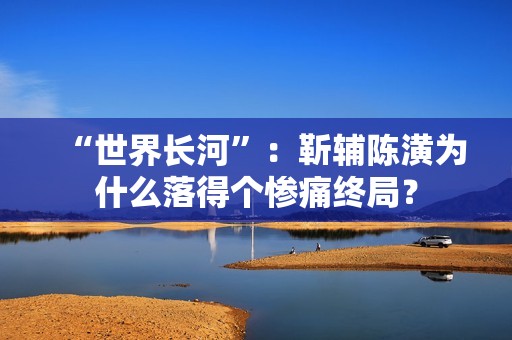 “世界长河”：靳辅陈潢为什么落得个惨痛终局？