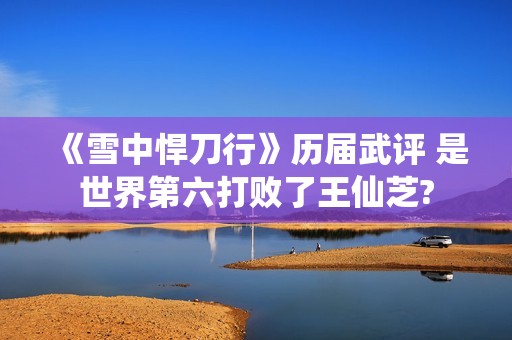 《雪中悍刀行》历届武评 是世界第六打败了王仙芝?