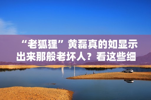 “老狐狸”黄磊真的如显示出来那般老坏人？看这些细节就晓得
