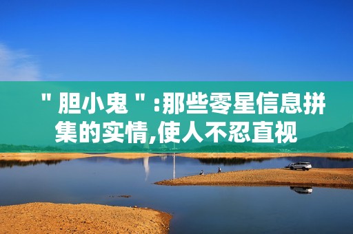 ＂胆小鬼＂:那些零星信息拼集的实情,使人不忍直视