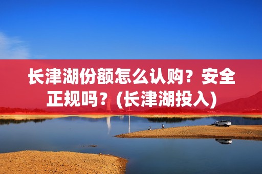 长津湖份额怎么认购？安全正规吗？(长津湖投入)