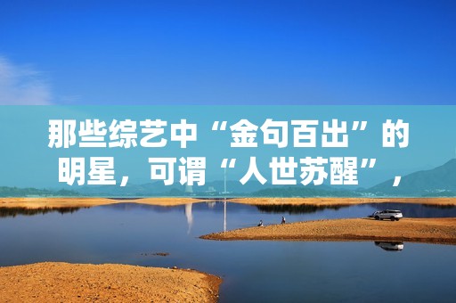 那些综艺中“金句百出”的明星，可谓“人世苏醒”，谁的发声最冷艳？