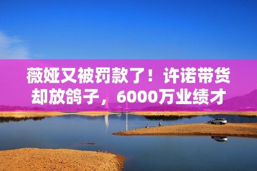 薇娅又被罚款了！许诺带货却放鸽子，6000万业绩才做了223万
