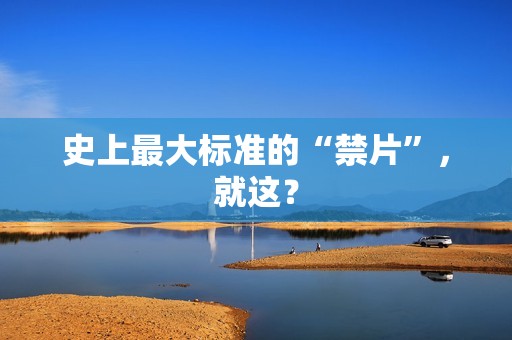 史上最大标准的“禁片”，就这？