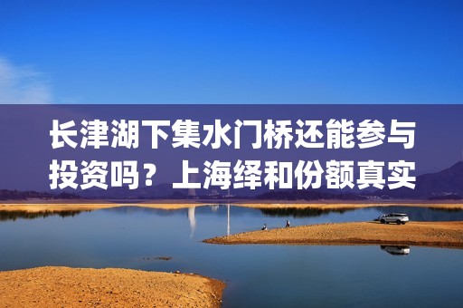 长津湖下集水门桥还能参与投资吗？上海绎和份额真实吗？能按时兑付吗(长津湖之水门桥百度百科)
