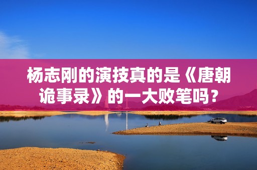 杨志刚的演技真的是《唐朝诡事录》的一大败笔吗？