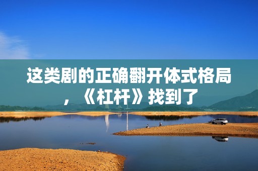 这类剧的正确翻开体式格局，《杠杆》找到了