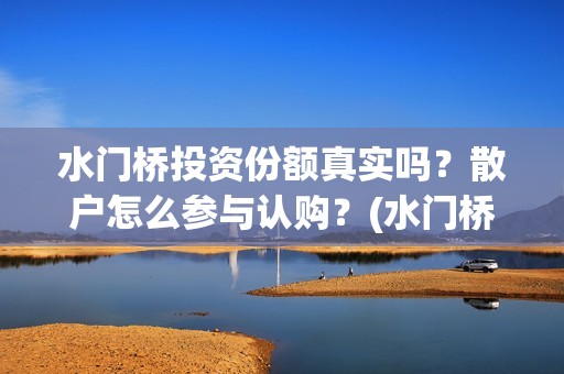水门桥投资份额真实吗？散户怎么参与认购？(水门桥成本)