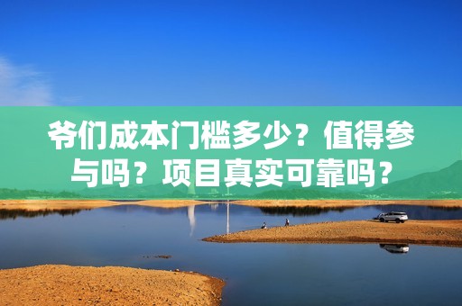 爷们成本门槛多少？值得参与吗？项目真实可靠吗？