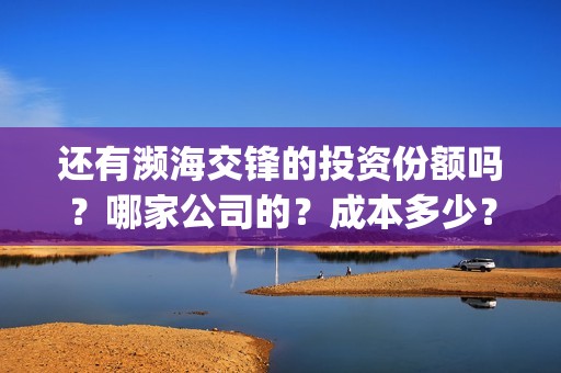 还有濒海交锋的投资份额吗？哪家公司的？成本多少？(濒海交锋能拿前三)