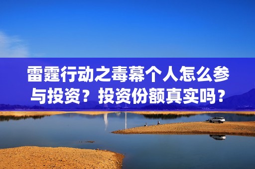 雷霆行动之毒幕个人怎么参与投资？投资份额真实吗？(雷霆行动之毒幕什么时候上映)