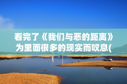 看完了《我们与恶的距离》为里面很多的现实而叹息(我们与我们之间)