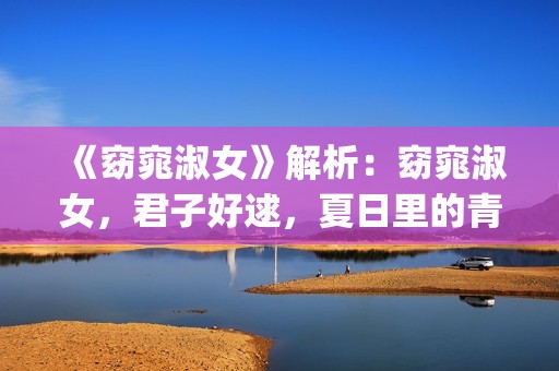 《窈窕淑女》解析：窈窕淑女，君子好逑，夏日里的青春活力(窈窕淑女原作)