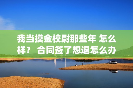 我当摸金校尉那些年 怎么样？ 合同签了想退怎么办？(我当摸金校尉那些年TXT下载)