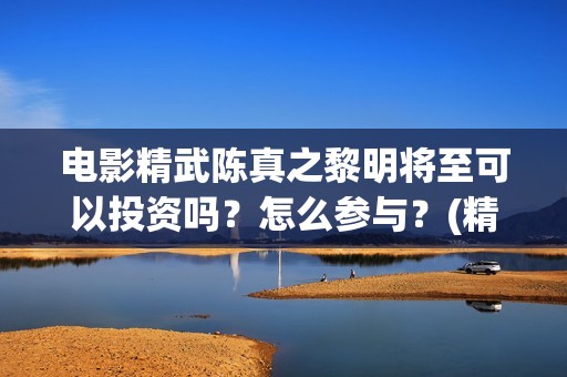 电影精武陈真之黎明将至可以投资吗？怎么参与？(精武陈真主演)