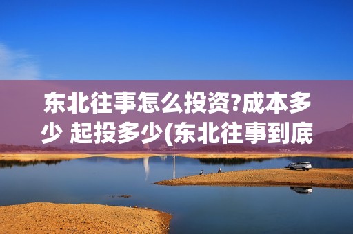 东北往事怎么投资?成本多少 起投多少(东北往事到底写没写完)