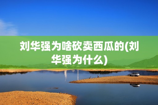 刘华强为啥砍卖西瓜的(刘华强为什么)