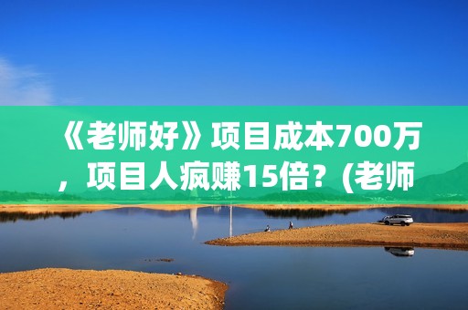 《老师好》项目成本700万，项目人疯赚15倍？(老师好讲解)