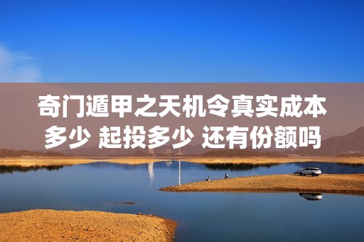 奇门遁甲之天机令真实成本多少 起投多少 还有份额吗(奇门遁甲天机徐业)