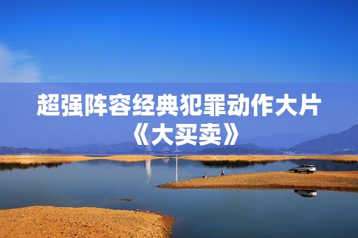 超强阵容经典犯罪动作大片《大买卖》