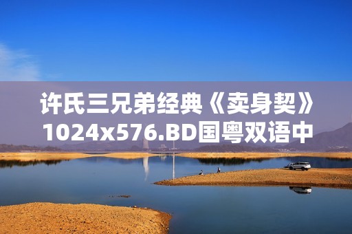 许氏三兄弟经典《卖身契》1024x576.BD国粤双语中字