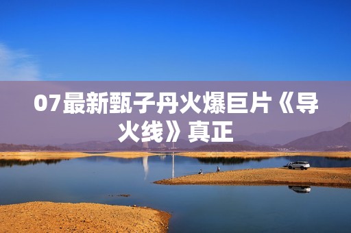 07最新甄子丹火爆巨片《导火线》真正